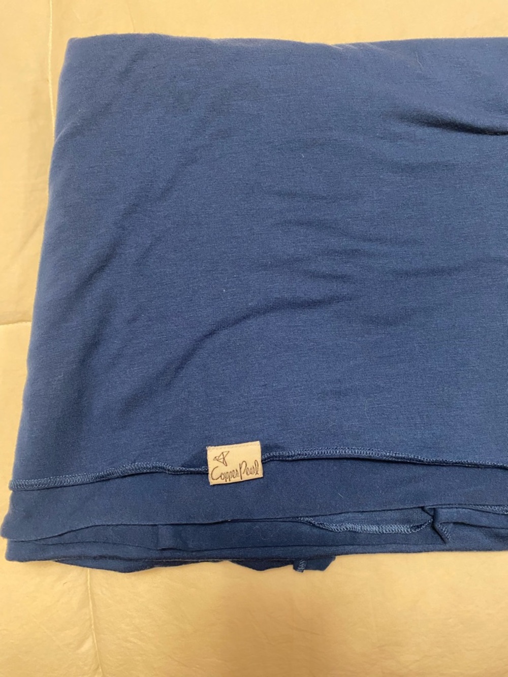 Copper Pearl Navy Swaddle Blanket
